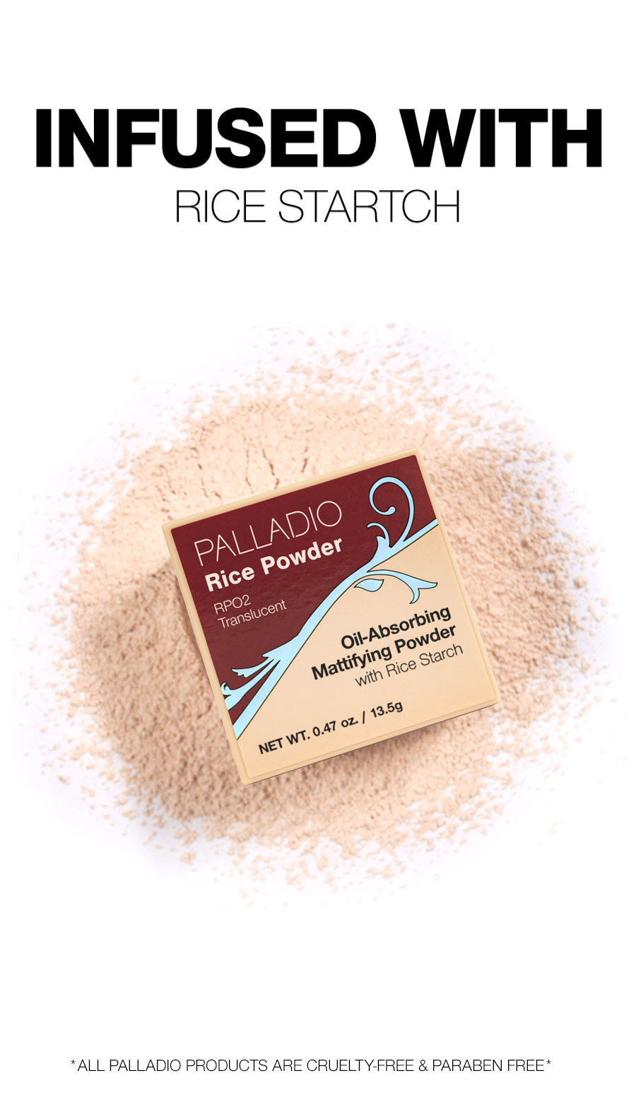 Translucent Face Powder | Rice Powder | Palladio Beauty